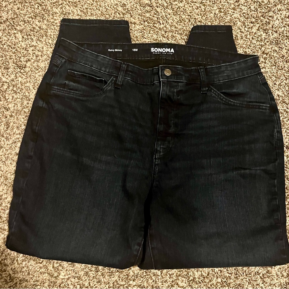 Curvy jeans NEW: Sonoma Skinny dark blue